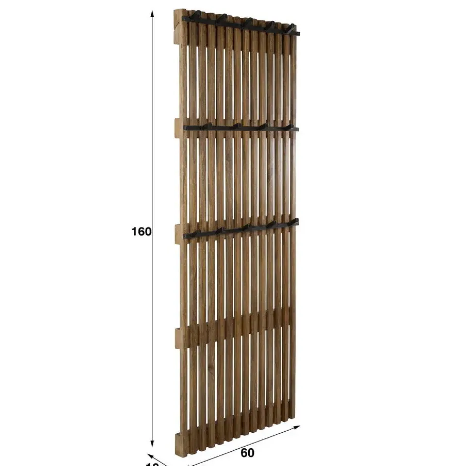 Wandkapstok 14 Haaks - Mangohout - Landelijke Stijl
