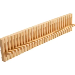Wandkapstok - Kapstok met 28 verstelbare Haken - 87 cm lengte - Bamboe