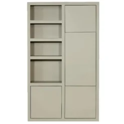 Wandkast Beige Mangohout - 120x45x200cm - Xander