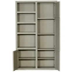 Wandkast Beige Mangohout - 120x45x200cm - Xander