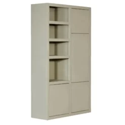 Wandkast Beige Mangohout - 120x45x200cm - Xander
