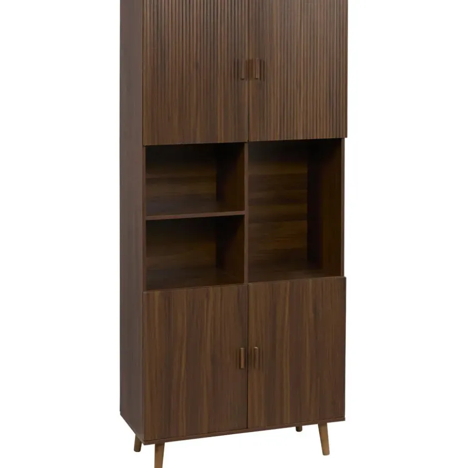 Wandkast Imre - walnootkleur - 200x90x40 cm