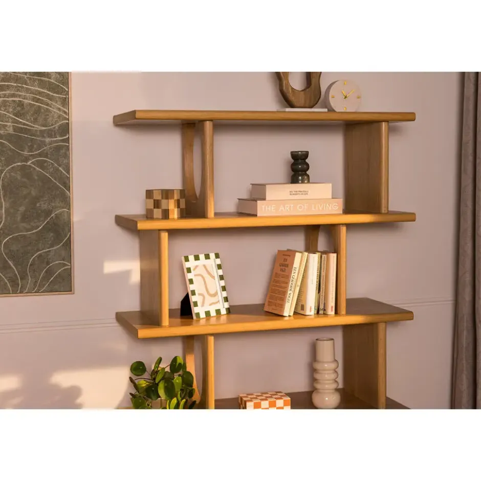 Wandkast Lena - eiken - 181x95x38 cm