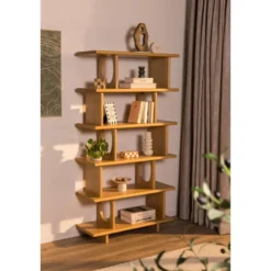 Wandkast Lena - eiken - 181x95x38 cm