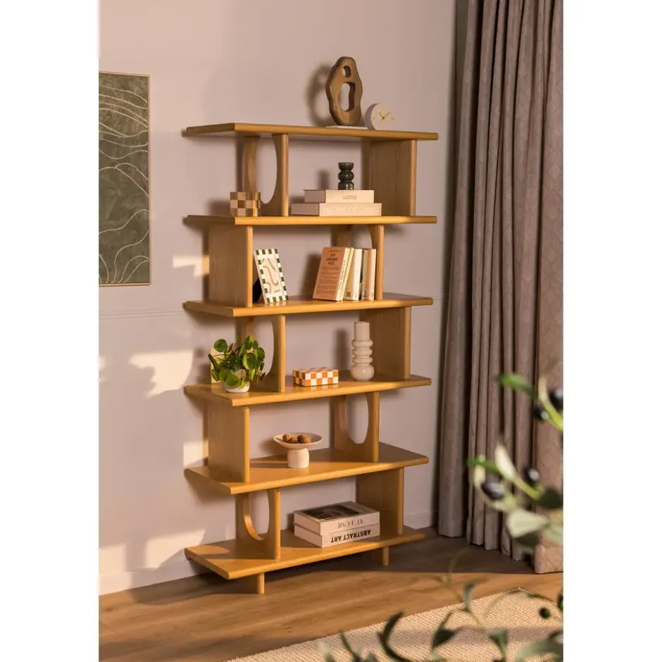 Wandkast Lena - eiken - 181x95x38 cm