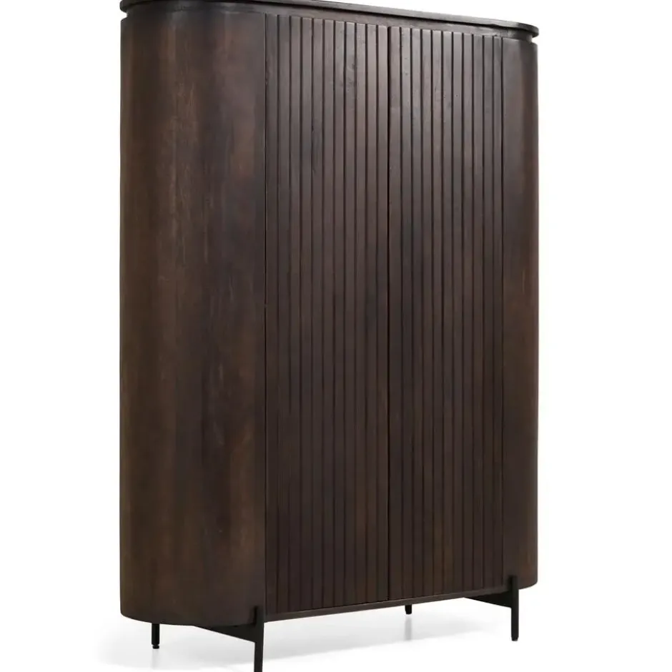 Wandkast Mokka - Donkerbruin 115cm