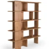 Wandkast Naturel Hout - 150x40x180cm - Lina