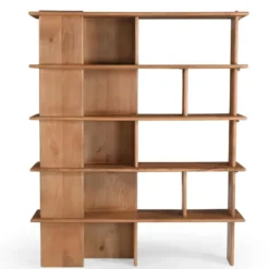 Wandkast Naturel Hout - 150x40x180cm - Lina