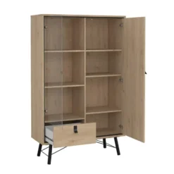 Wandkast Naturel - 100x40x160cm - Ry