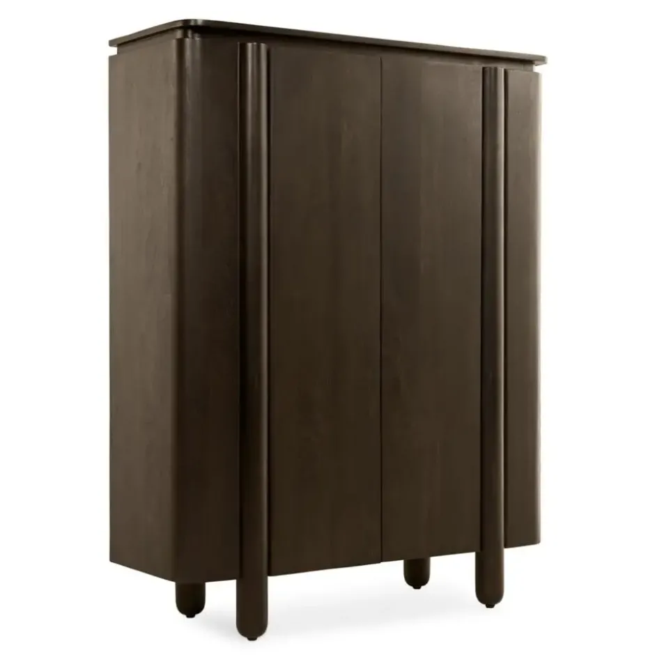 Wandkast Rondo - 150cm Donkerbruin
