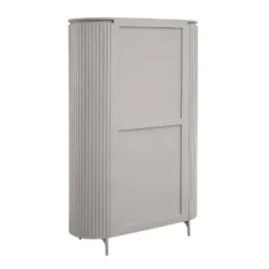 Wandkast Taupe Hout - 115x45x180cm - Solana