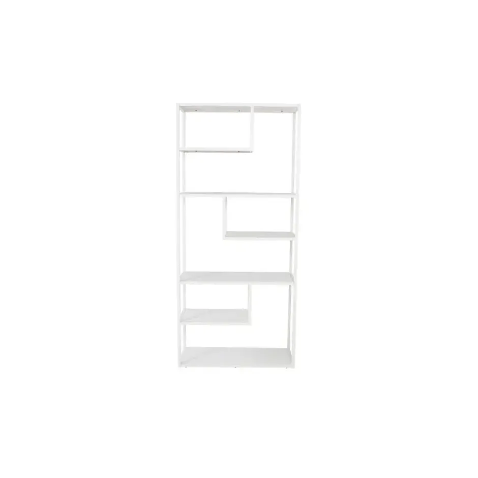 Wandkast Wit Staal - 85x35x190cm - Staal