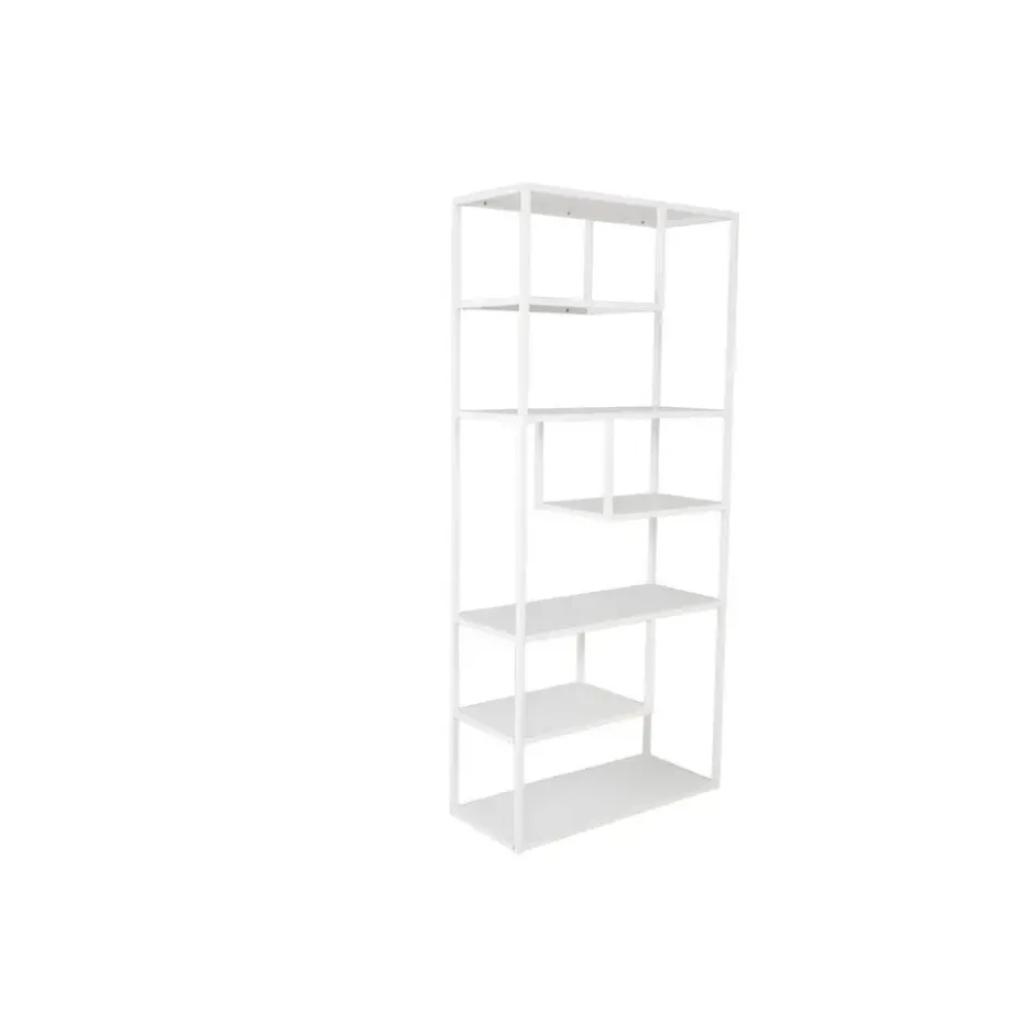 Wandkast Wit Staal - 85x35x190cm - Staal