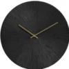 Wandklok Malaga - zwart MDF - Ø40 cm