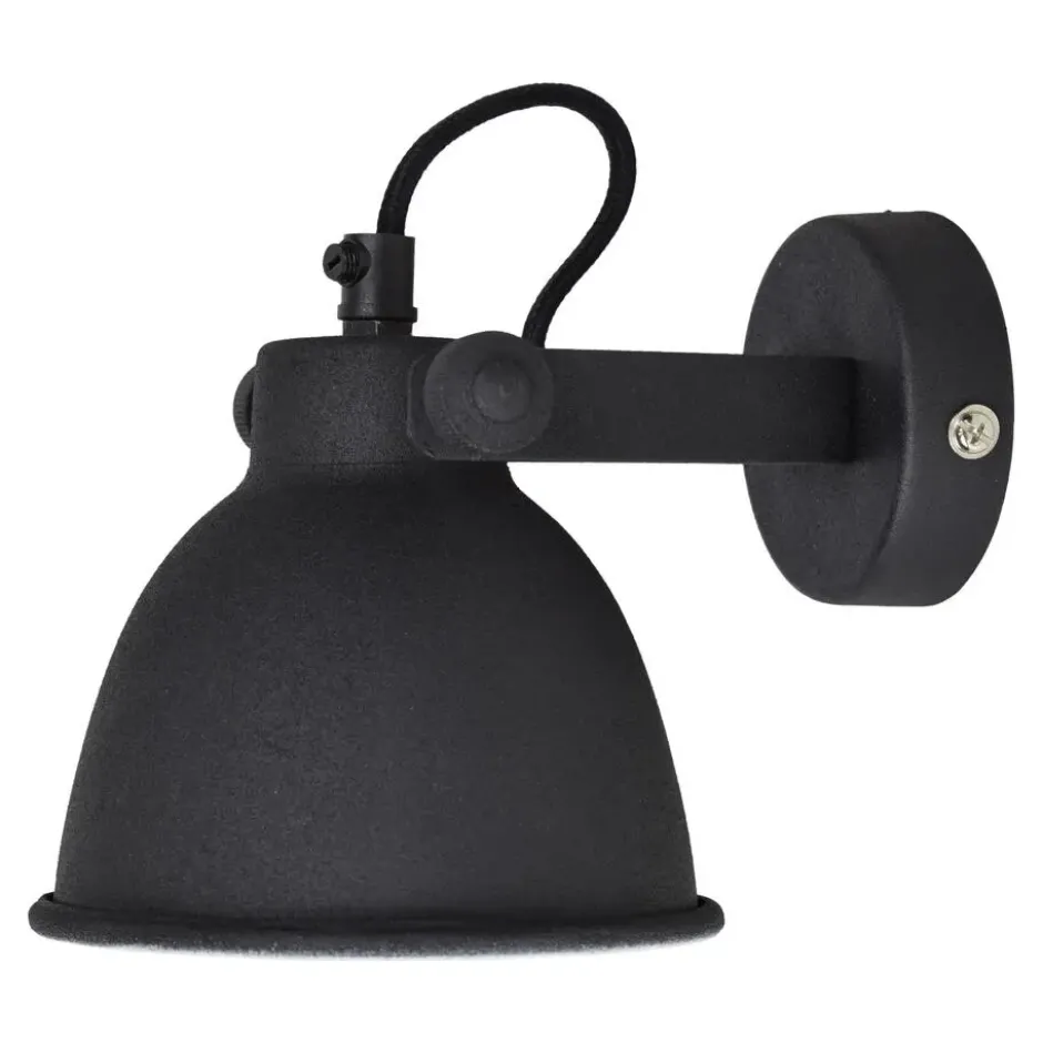 Wandlamp Industrial Ø12cm vintage black