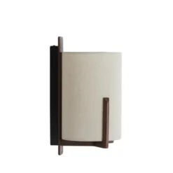 Wandlamp Litto - Donkerbruin - 22x18x36cm