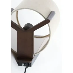 Wandlamp Litto - Donkerbruin - 22x18x36cm