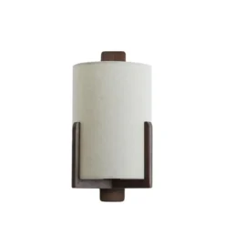 Wandlamp Litto - Donkerbruin - 22x18x36cm