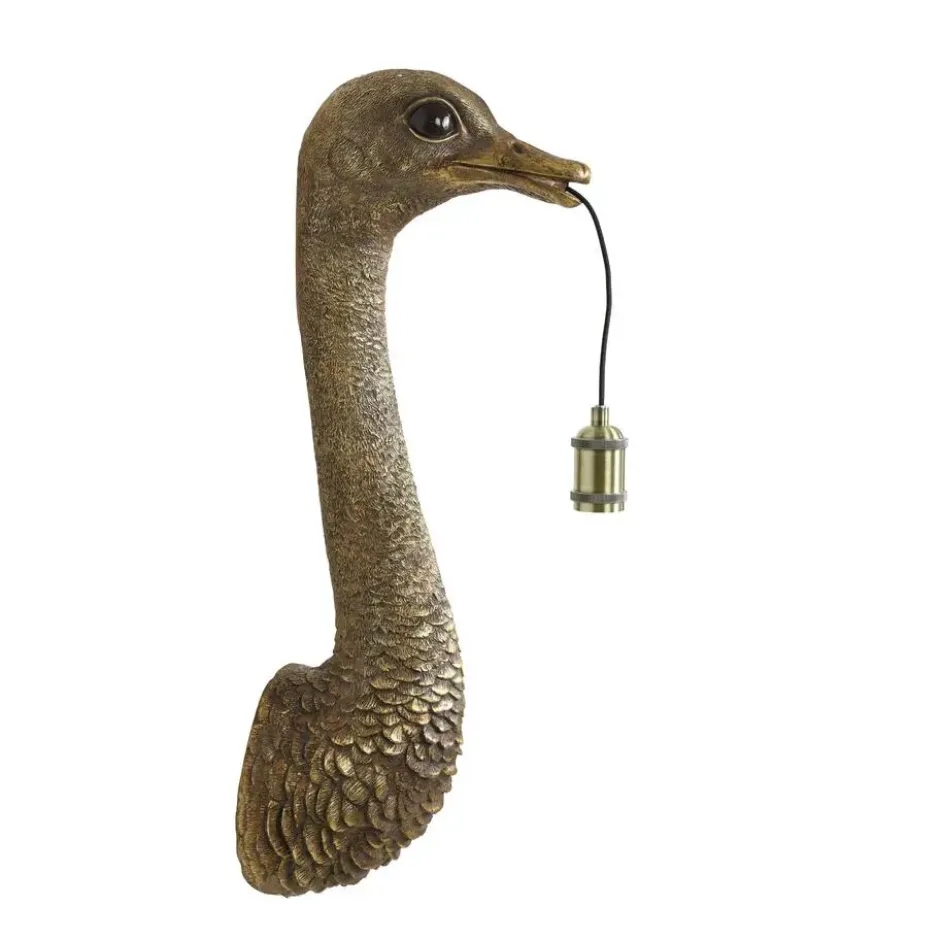 Wandlamp Ostrich - Brons - 25x19x72cm