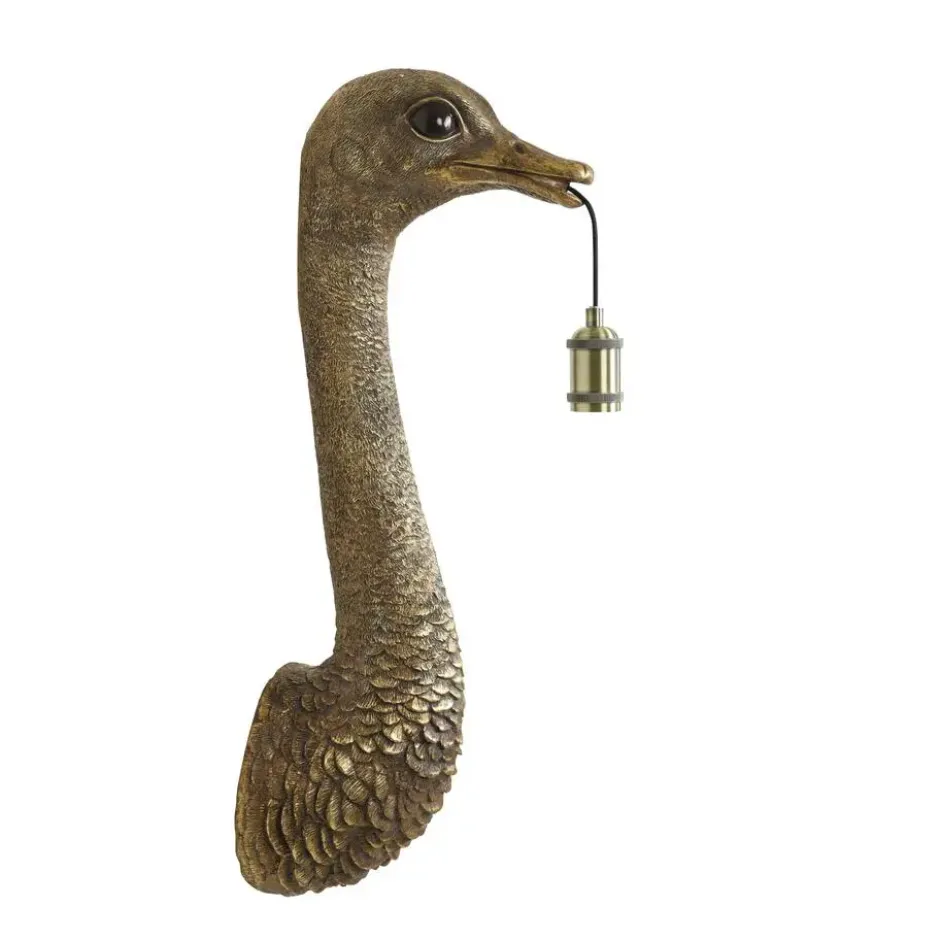 Wandlamp Ostrich - Brons - 25x19x72cm