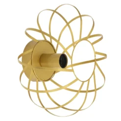 Wandlamp Pamplona E27 - goudkleur - 15xØ30 cm