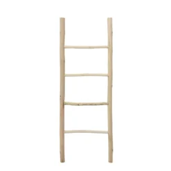 Wandplank ladder 4 niveaus van massief hout