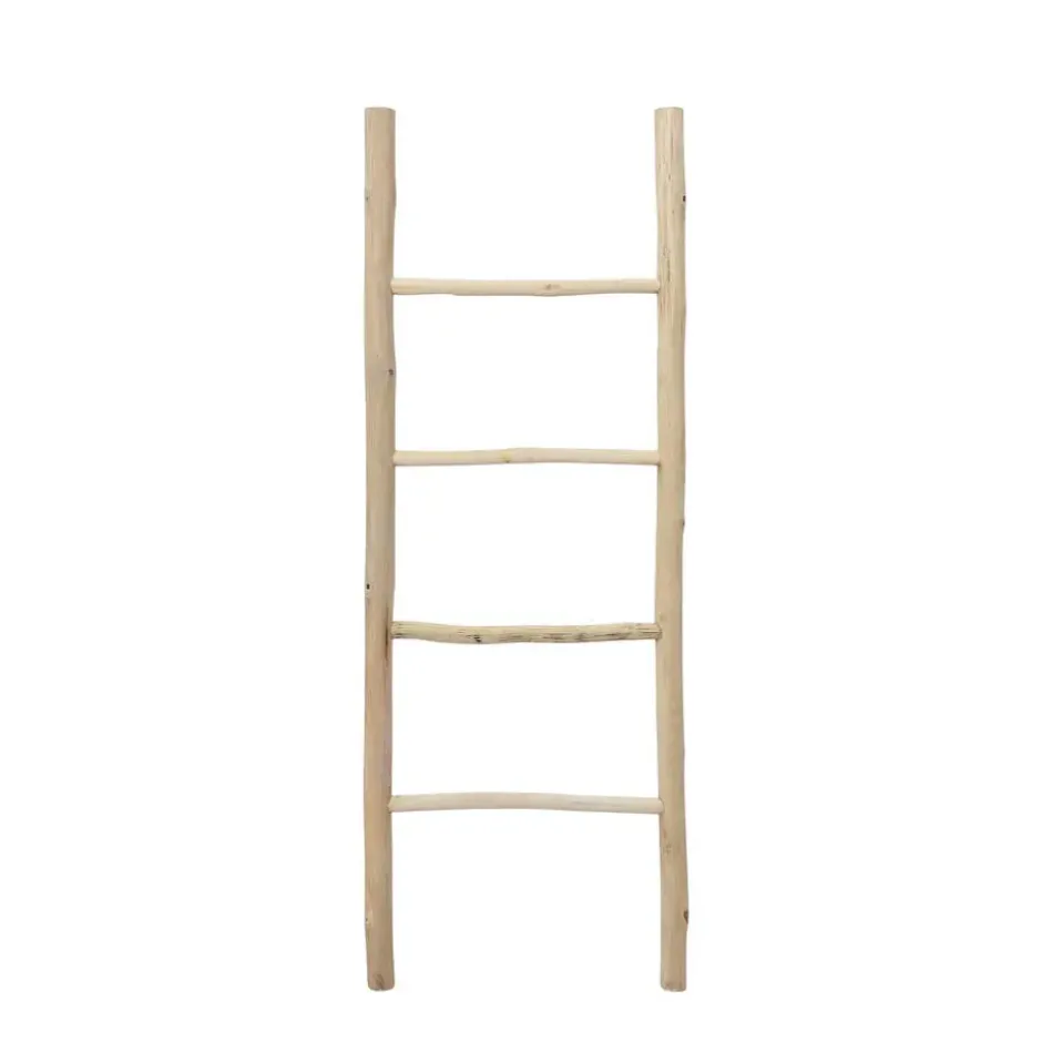 Wandplank ladder 4 niveaus van massief hout