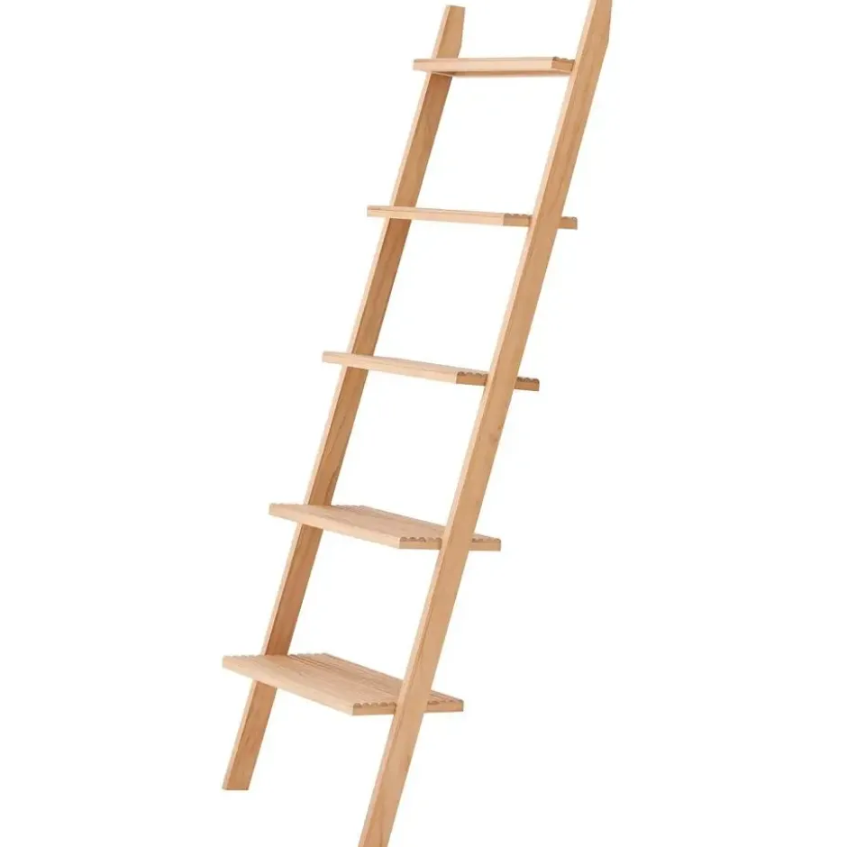 Wandplank Ladder van Massief Natuurlijk Hout