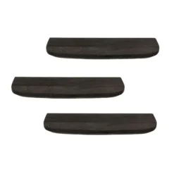 Wandplank Zwart - Set van 3 - 60x20x15cm - Gusta