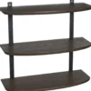 Wandrek Daan - donkerbruin essenhout - 60x60x24 cm