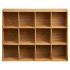 Wandschap Naturel Hout - 51x11x39cm - Soria