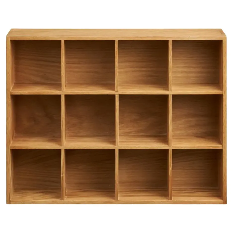 Wandschap Naturel Hout - 51x11x39cm - Soria