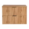 Wastafelmeubel ZEVARA - 80 cmx46 cmx57 cm - Natuurlijk licht Hout paneel