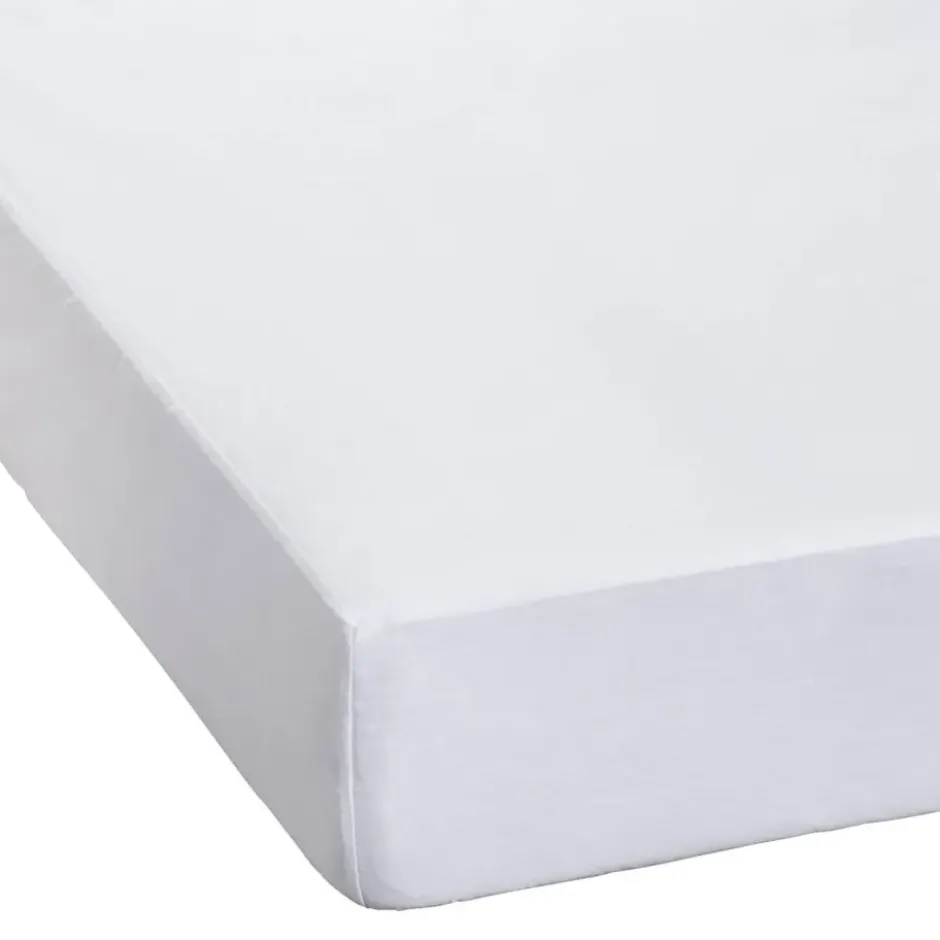 Waterdichte matrasbeschermer molton - wit - 120x200 cm