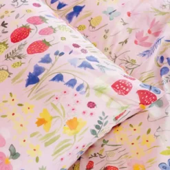 Wee Blue Bell Dekbedovertrek Jardin Secret - 140 x 200 + 63 x 63 cm - Katoen