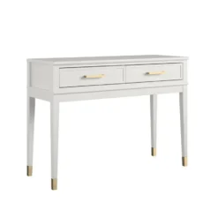Westerleigh - Consoletafel met 2 laden in wit MDF