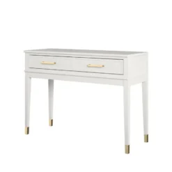 Westerleigh - Consoletafel met 2 laden in wit MDF