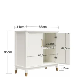 Westerleigh - Dressoir met 2 deuren in groen MDF