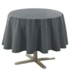Wicotex Tafellaken - donkergrijs - rond - polyester - 180 cm