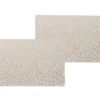 Wicotex tafel placemats Stones - 4x - PVC - taupe - 30 x 43 cm