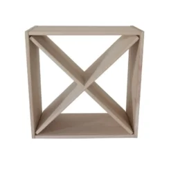 Wijnrek met kruis - 50 x 50 cm - Hout