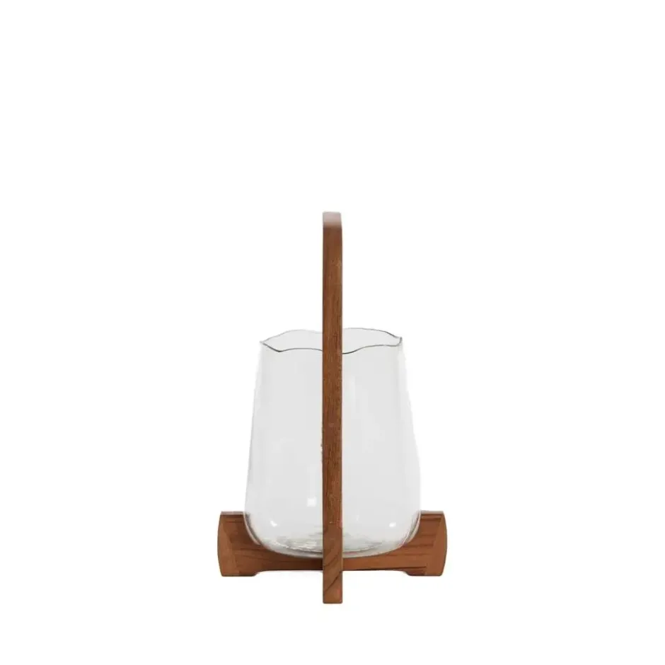 Windlicht Anosy - Bruin - 21.5x21.5x35cm