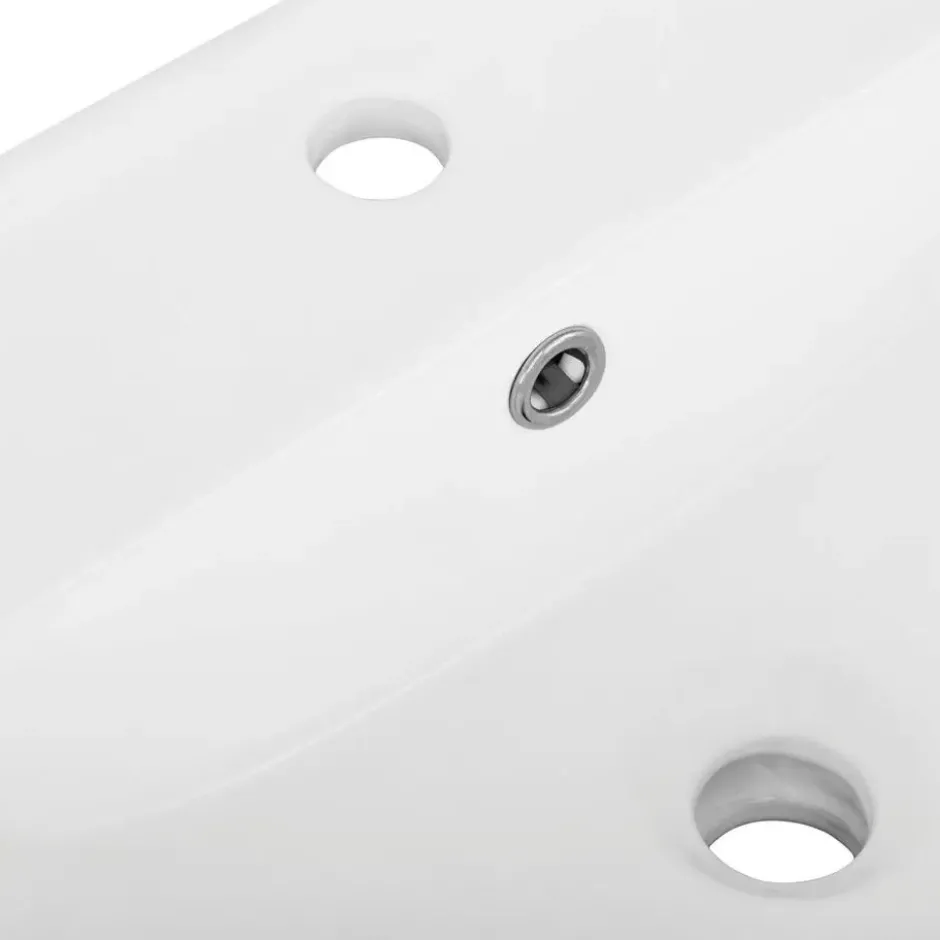 Wisla - Wastafelonderkast met 1 klep en 1 lade in antraciet/eikoptik