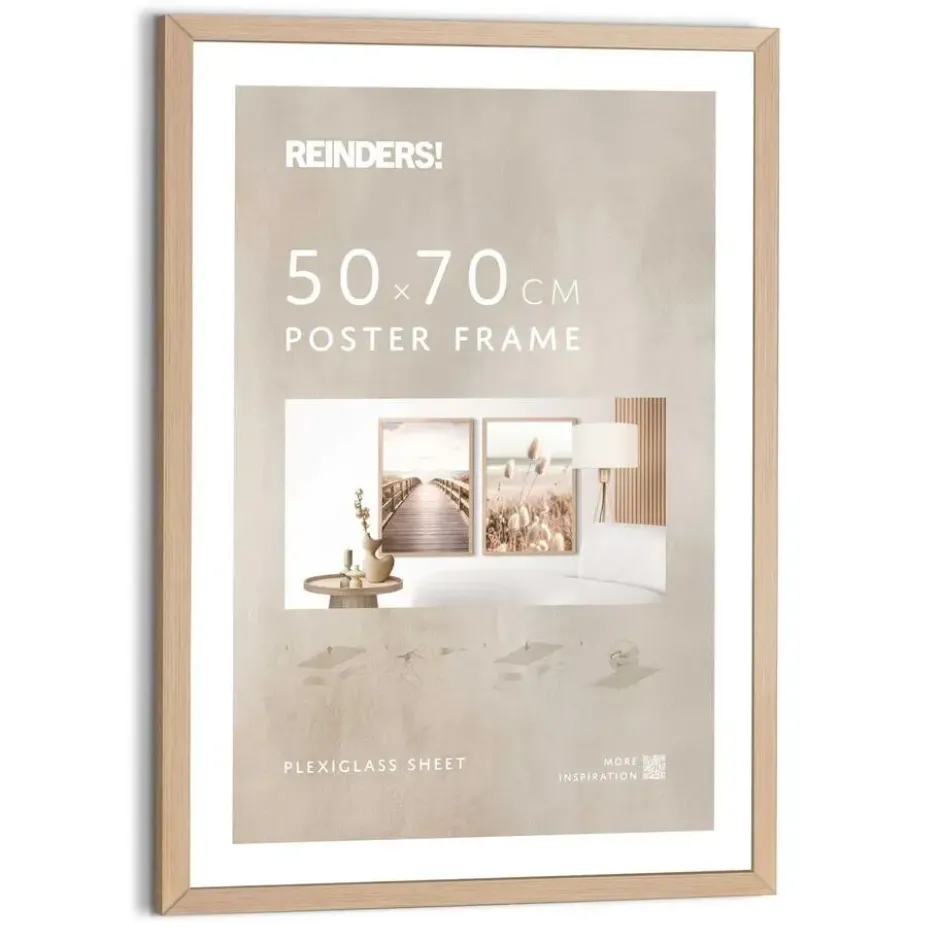 Wissellijst hout Poster 50x70 beuken - 50x70 - Beuken