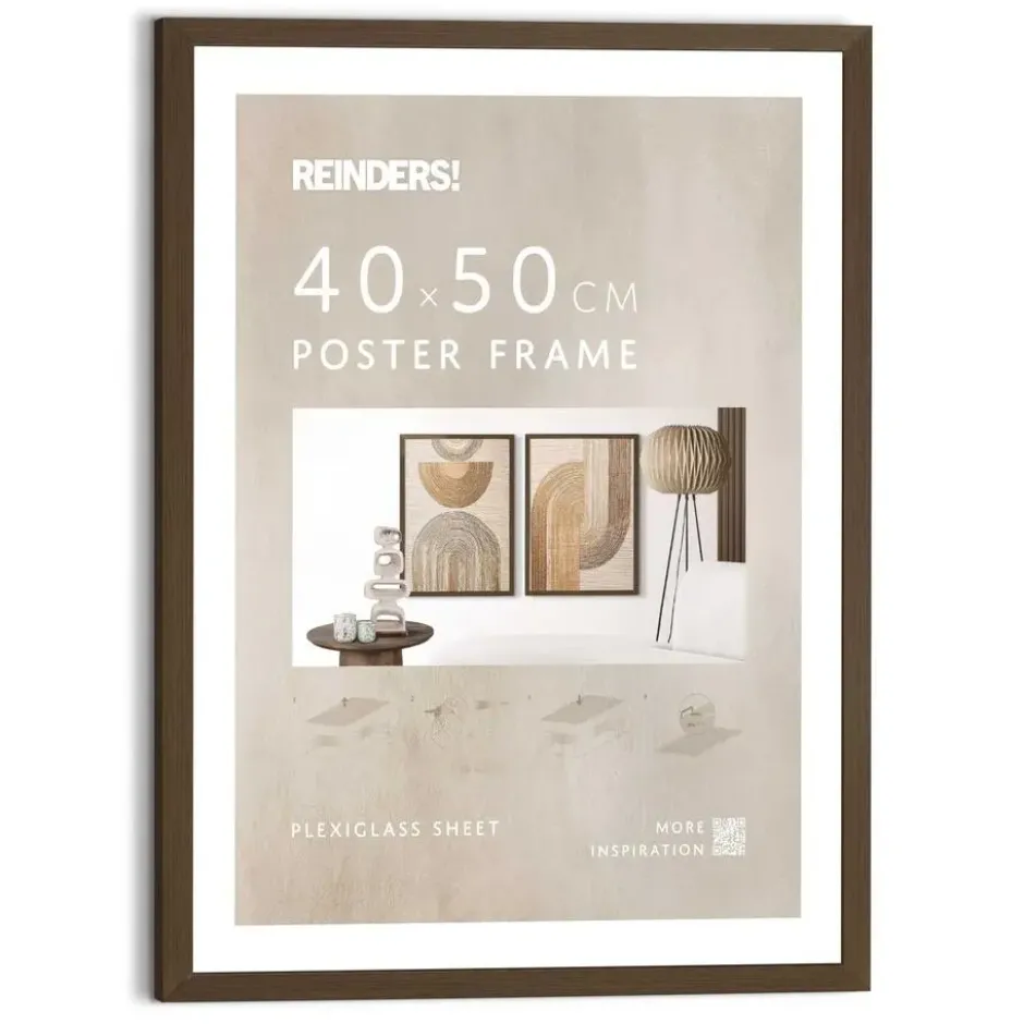 Wissellijst hout Poster 40x50 walnoot - 40x50 - Walnoot