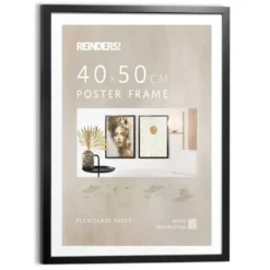 Wissellijst hout Poster 40x50 zwart - 40x50 - Zwart