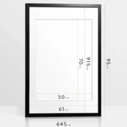 Wissellijst hout Poster 61x91,5 Zwart - 61x91,5 - Zwart