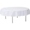 Wit rond tafelkleed/tafellaken 180 cm non woven polypropyleen