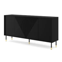 WOODY dressoir 4D 180 cm mat zwart