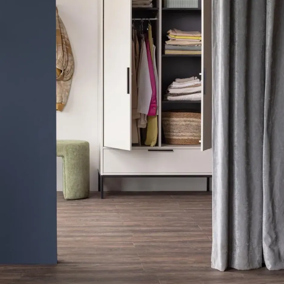 WOOOD Adam 2-deurs kast - Grenen - Dust - 200x100x53 cm
